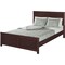 Homeroots Brown Solid Wood Queen Bed Frame 523666 - alternate 6