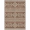 Homeroots 5' X 8' Brown And Ivory Southwestern Washable Indoor Outdoor Area Rug 593655 - alternate 3
