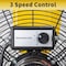 Edendirect 30 in. 3 Speeds Pedestal Fan in Yellow with Powerful 1/3 Motor IR-FANP30T - alternate 5