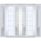 Vdomdoors Front Exterior Prehung Metal-Plastic Double Doors / MANUX 8088 White Silk / 2 Sidelites Exterior Wi MANUX8088DEXD-WS-LH-W14+72+14xH80 - alternate 1