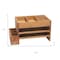 Homeroots 16" Brown Wood Desk Organizer 661179 - alternate 3