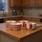 Homeroots Set of Four 6" Red And White Ceramic Christmas Round Candy or Nut Bowls 638945 - alternate 1