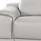 Homeroots 134" Light Gray Top Grain Leather Reclining USB Sofa And Storage 643717 - alternate 3