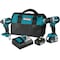 Makita Combination Tool Kit, Battery Included, 5 Ah, 18 V, Lithium-Ion, 2PK XT269T - alternate 1