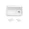 Kohler Riverby 33 3-Hole top-mount single-bowl kitchen sink in White 5871-3A1-0 - alternate 2