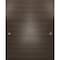 Sartodoors Sliding Closet Bypass Doors, Planum 0010 Chocolate Ash, Sturdy Top Mount Rails Moldings Trims Hardw PLANUM0010DBD-CA-6496 - alternate 1