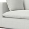 Homeroots 44" Gray Fabric Modular Sofa With Brown Legs 641032 - alternate 5