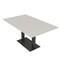 Skutchi Designs Rectangle Conference Table With Power Unit, 36 in W, 60 in L, Ivory HAR-REC-36X60-DOU.BK-K458-NA - alternate 1
