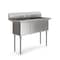 Koolmore 60 in. Three Compartment Commercial Sink Bowl Size 18x18x14 Stainless-Steel 18 Gauge KM-SC181814-N3 - alternate 3