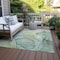 Homeroots 3' X 5' Green Abstract Washable Non Skid Indoor Outdoor Area Rug 559382 - alternate 2