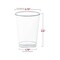 Smarty Had A Party 7 oz. Crystal Clear Round Plastic Disposable Party Cups (500 Cups), 500PK 6952-CASE - alternate 3