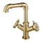 Kingston Brass Two-Handle Single-Hole Bathroom Faucet with Push Pop-Up Drain, Brushed Brass LS6303RX - alternate 1