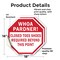 Signmission Whoa Pardner! Closed Toes Shoes Req, 18 inch X 18 inch, Vinyl Decal, 2PK OC-D-2PACK-18-40 - alternate 2