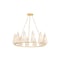 Corbett Lighting Tirana 42 in. Chandelier Vintage Gold Leaf 480-42-VGL - alternate 3