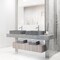 Vigo Coca Gothic Gray Concreto Stone 19 in. L x 15 in. W x 5 in. H Rectangular Vessel Bathroom Sink VG04069 - alternate 5