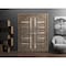Sartodoors Slab Barn Door Panel Frosted Glass Oak 36x96 Solid Core Modern Interior QUADRO4088S-AKA-3696 - alternate 3