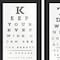 Homeroots Set Of Two Eye Charts 4 Black Framed Print Wall Art, 2PK 406145 - alternate 2