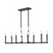 Z-Lite Kaden 8-Light Linear Chandelier, 12 in W, Matte Black 3045-8L-MB - alternate 3