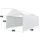 King Canopy 12ftx20ft Canopy Enclosure Sidewall Kit w/ Flaps, Fits 12ft 3in by 20ft frames, White SWK1220WF-2 - alternate 4