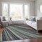 Homeroots 3' X 5' Black Gray And Ivory Striped Washable Indoor Outdoor Area Rug 614959 - alternate 4