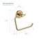 Kibi Circular Toilet Paper Holder - Brushed Brass KBA1405BB - alternate 7