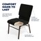 Flash Furniture Dot Fabric Church Chair, Black XU-CH-60096-BK-BAS-GG - alternate 4