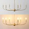 Jonathan Y Ainsley 35" 6-Light Grand Traditional Farmhouse Adjustable Swooping Arm Candle-Style Metal LED Chand JYL9562B - alternate 6