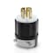 Leviton Locking Plug, L22-30P, 30 A, 277/480V, Three Phase, 4 Pole, Screw Terminals, Black, White 2821 - alternate 1