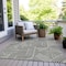 Homeroots 8' X 10' Black And Ivory Abstract Washable Indoor Outdoor Area Rug 594908 - alternate 4