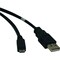 Tripp Lite USB 2.0 Cable, Hi-Speed A, MicroB, M/M, 10ft U050-010 - alternate 1