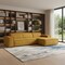Homeroots 72" Yellow Fabric Modular Sleeper Sofa 568308 - alternate 4