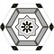 Andova Tiles Trafale Jalton Grey 8-in. x 9-in. Hexagon Encaustic Matte Porcelain Floor & Wall Tile, 25PK ANDTRA1273 - alternate 1