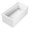 Kingston Brass 60" Acrylic Rectangular 2-Wall Corner Alcove Tub, Right Hand Drain, Glossy White VTAP6030R22TS - alternate 1