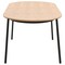 Leisuremod 82.7 in W, 29.5 in L, Manufactured Wood/Steel/Velvet, Natural Wood/Brown TT84-CNW18-BR - alternate 2