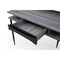 Homeroots 43" Gray and Black Writing Desk 543759 - alternate 5