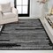 Jonathan Y Khalil Modern Berber Stripe Black/Cream 5 ft. x 8 ft. Area Rug MOH207F-5 - alternate 1