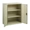 Hirsh Storage Cabinet, 42 in H, 36 in W, 18 in D, Recessed Twist, Keyed, Putty, 2 Shelves 22001 - alternate 5