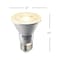 Bulbrite 50-Watt Equivalent Dimmable Flood PAR20 Medium E26 LED Light Bulb, 2700K, 6PK 861756 - alternate 3