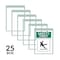 C-Line Products Ticket Holder, White, Green, Vinyl, 9.8" W, 13.6" L, 0.1" H 44103 - alternate 1