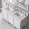 James Martin Vanities Brittany 60" Dbl Vanity in Bright White, w/ 3 CM Siberian Silestone Top w/FreePower Wireless Charger 655-V60D-BW-FSFR - alternate 6