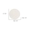 Homeroots 8' Round Beige Non Slip Rug Pad 384353 - alternate 3