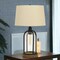 Homeroots 27" Brown Metal Two Light Globe Table Lamp With Eggshell Empire Shade 524780 - alternate 3