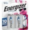 Energizer Ultimate Lithium 9V Batteries, 2 Pack - For Multipurpose - 9V - 9 V DC - 2-/ Pack L522BP2 - alternate 1