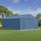 Arrow Classic 12 x 17 x 8 ft Blue Grey Steel Storage Shed CLG1217BG - alternate 8