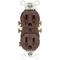 Leviton 15A Brown Shallow Grounded 5-15R Duplex Outlet S10-05320-00S - alternate 2