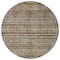 Homeroots 8' Brown Denim Blue And Beige Round Southwestern Washable Indoor Outdoor Area Rug 615952 - alternate 3