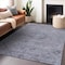 Homeroots 5' X 8' Blue And Gray Floral Washable Indoor Outdoor Area Rug 604211 - alternate 4