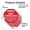 Signmission This Area Is Protected by Video Sur, 4 inch X 4 inch, Vinyl Decal, 5PK OC-D-5PACK-4-330 - alternate 2