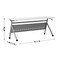 Flash Furniture Davis 72in. x 24in. HD Nesting Table w/Y-Legs, Modesty Panel, 1in. Thick White Tabletop, Gray Frame MT-M7224-Y-LEG-WHTGRY-GG - alternate 5