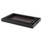 Homeroots Set Of Three 23in Brown Rectangular Faux Snakeskin Tray With Handles 483312 - alternate 4
